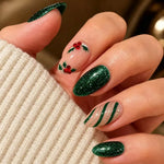 Nail Art Set Green Glitter Chip-Resistant Tools