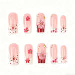 Nail Art Set Premium Gel Glossy Floral Designs