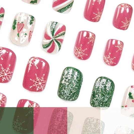Nail Art Set Premium Gel Holiday Snowflake Designs
