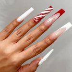 Nail Art Strips Holiday Snowflake & Ornament Easy-Apply Long-Lasting