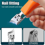 Nail Clippers Stainless Steel Wide Jaw Non-Slip Grip
