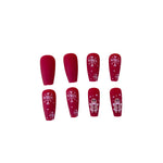 Nail Extensions Acrylic Jelly Festive Snowflake Long-Lasting Hold