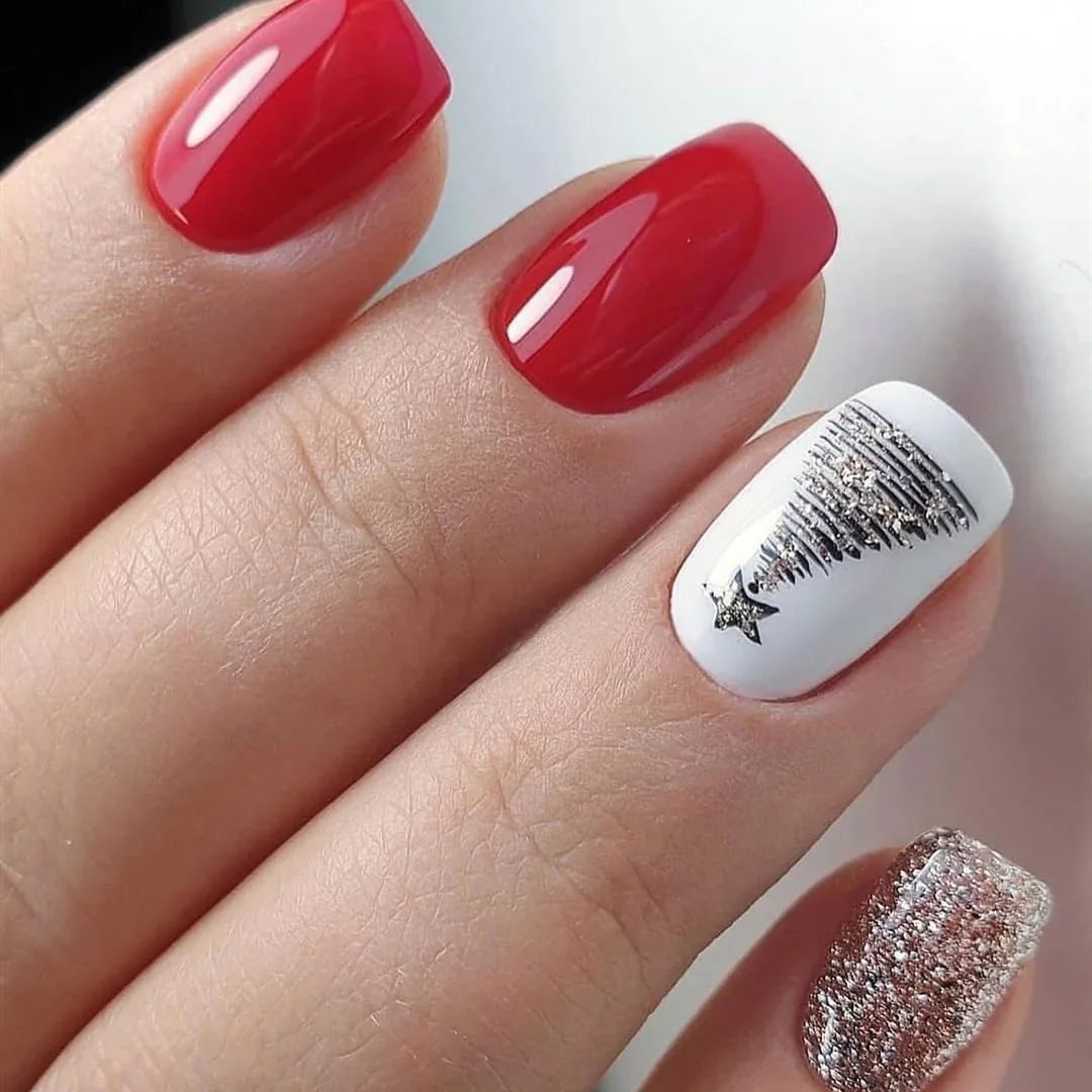 Nail Gel Intricate Holiday Patterns Non-Toxic & Long-Lasting