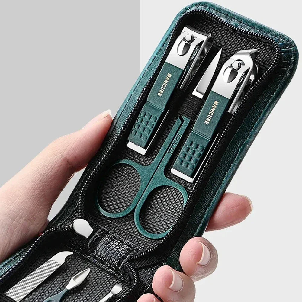 Nail Grooming Kit 6-Piece Stainless Steel Travel Case