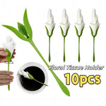 Napkin Holder Set Lily Flower Design Reusable Set of 10