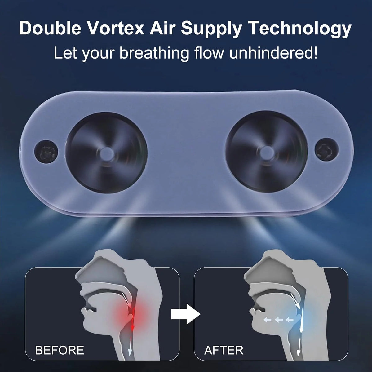 Nasal Breathing Device Mask-Free USB Rechargeable Silicone