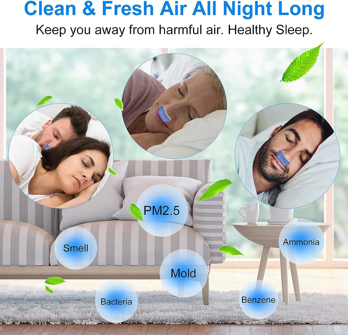 Nasal Breathing Device Mask-Free USB Rechargeable Silicone