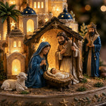 Nativity Decoration Illuminated Resin Scene
