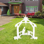 Nativity Scene Set Silhouette Weather-Resistant Polypropylene