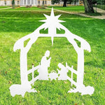 Nativity Scene Set Silhouette Weather-Resistant Polypropylene
