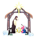 Nativity Scene Set Silhouette Weather-Resistant Polypropylene
