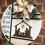 Nativity Wall Art White 3D & Flat Durable