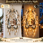 Nativity Wall Decoration Warm Illuminated Christmas Display