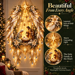 Nativity Wall Decoration Warm Illuminated Christmas Display