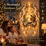 Nativity Wall Decoration Warm Illuminated Christmas Display