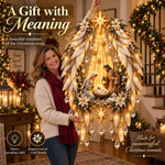 Nativity Wall Decoration Warm Illuminated Christmas Display