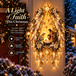 Nativity Wall Decoration Warm Illuminated Christmas Display