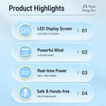 Neck Fan Wearable Rechargeable 3 Speed Levels