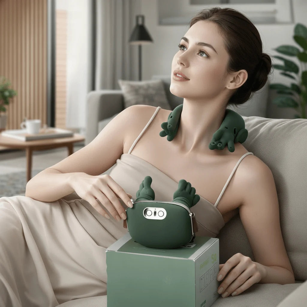 Neck Massager 4D Shiatsu Heat Function Rechargeable