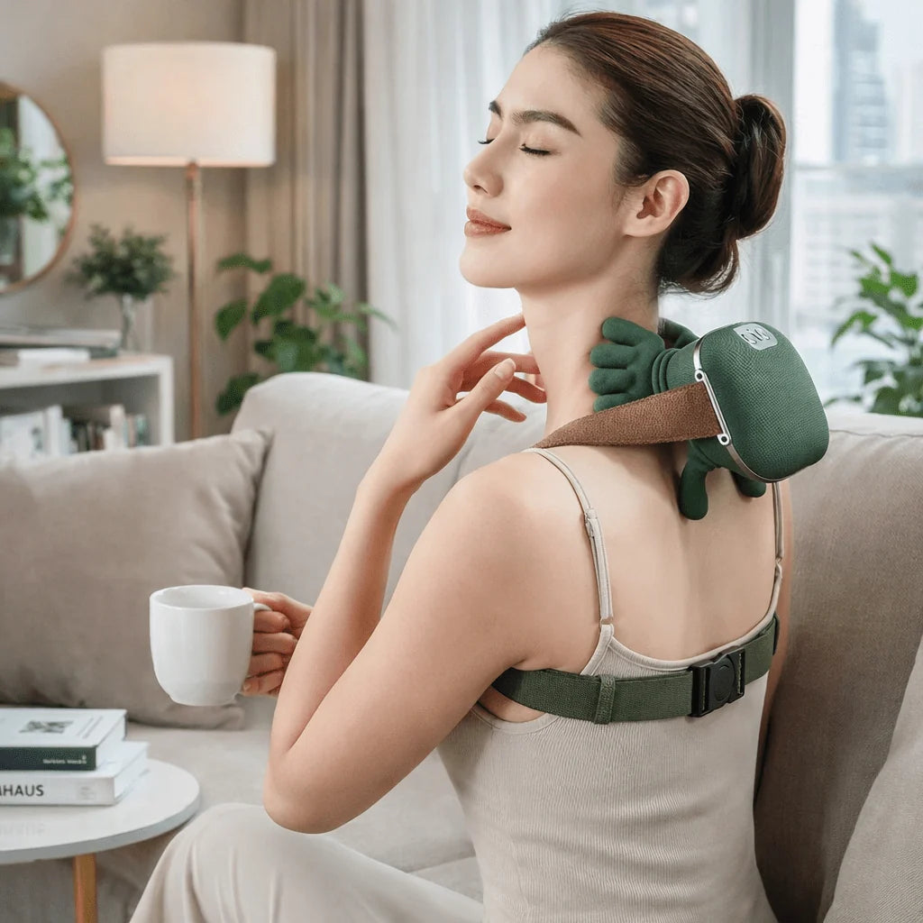 Neck Massager 4D Shiatsu Heat Function Rechargeable