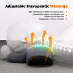 Neck Massager Ergonomic Vibration Therapy Portable Rechargeable
