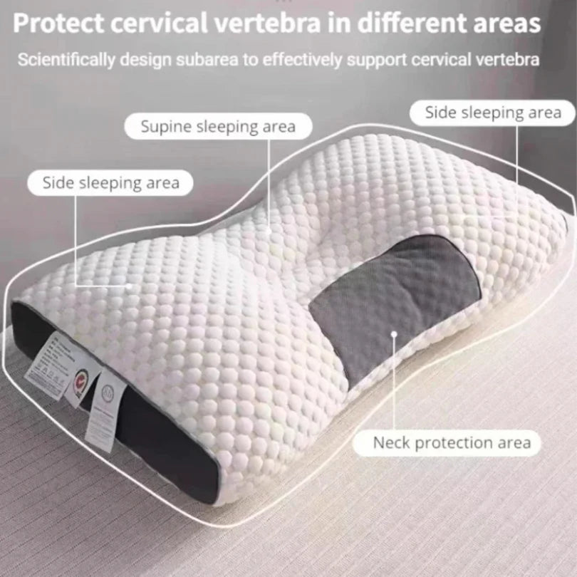 Neck Pillow Ergonomic Support Textured Massage Surface