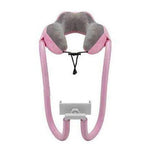 Neck Pillow Phone Holder 360° Adjustable Foldable