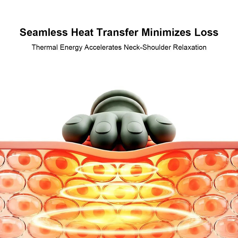 Neck & Shoulder Massager Deep-Kneading Heated 3 Intensity Levels