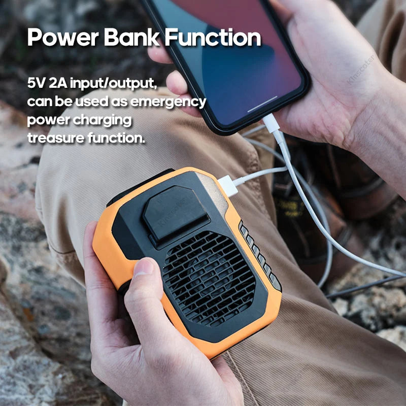 Neck & Waist Fan 23-Hour Rechargeable Power Bank