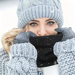 Neck Warmer Knitted Cotton Thermal Multifunctional