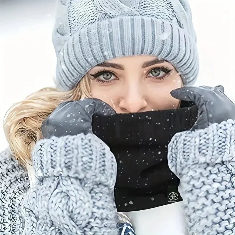 Neck Warmer Knitted Cotton Thermal Multifunctional