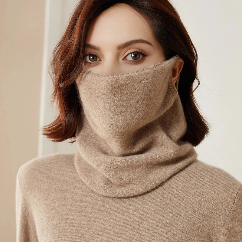 Neck Warmer Merino Wool Face Covering Lightweight