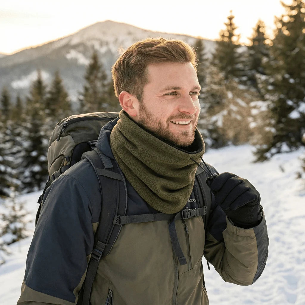 Neck Warmer Polar Fleece Wind-Resistant Machine Washable