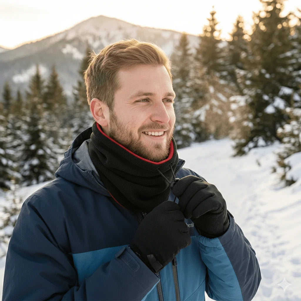 Neck Warmer Polar Fleece Wind-Resistant Machine Washable
