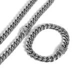 Necklace Cuban Link Stainless Steel Polished Finish