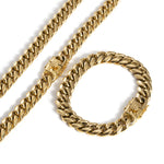 Necklace Cuban Link Stainless Steel Polished Finish