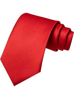 Necktie Polyester Solid Color Classic Width