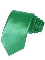 Necktie Polyester Solid Color Classic Width