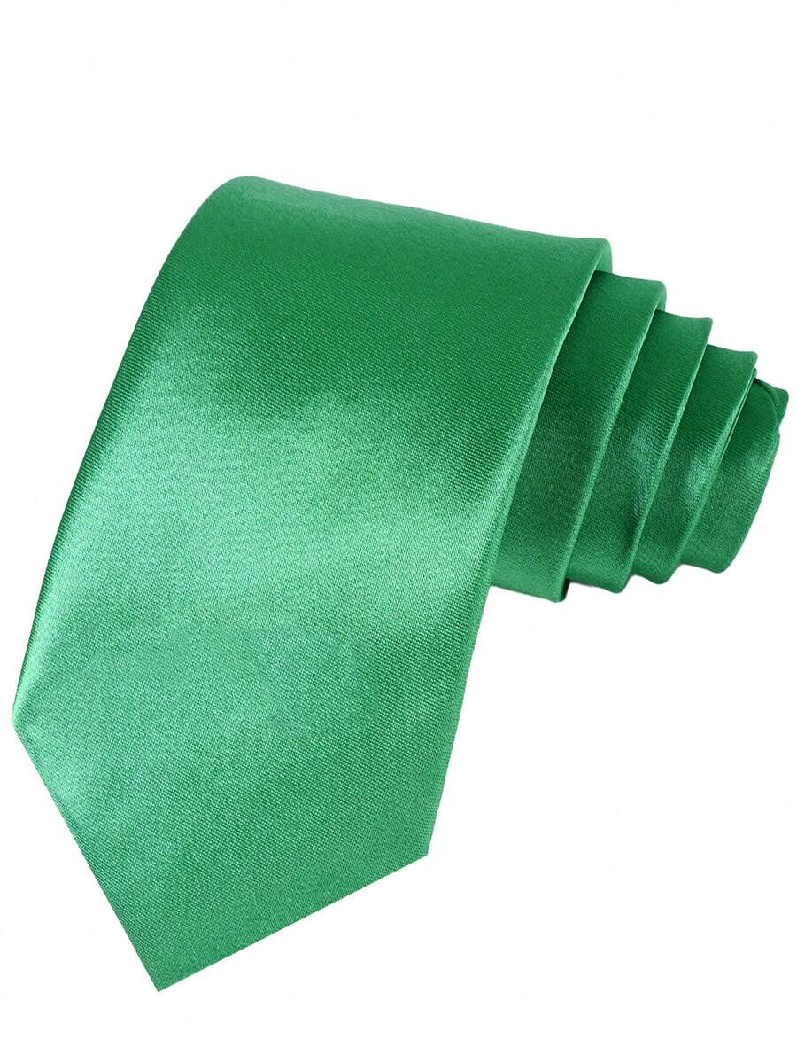 Necktie Polyester Solid Color Classic Width
