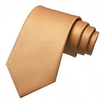 Necktie Polyester Solid Color Classic Width