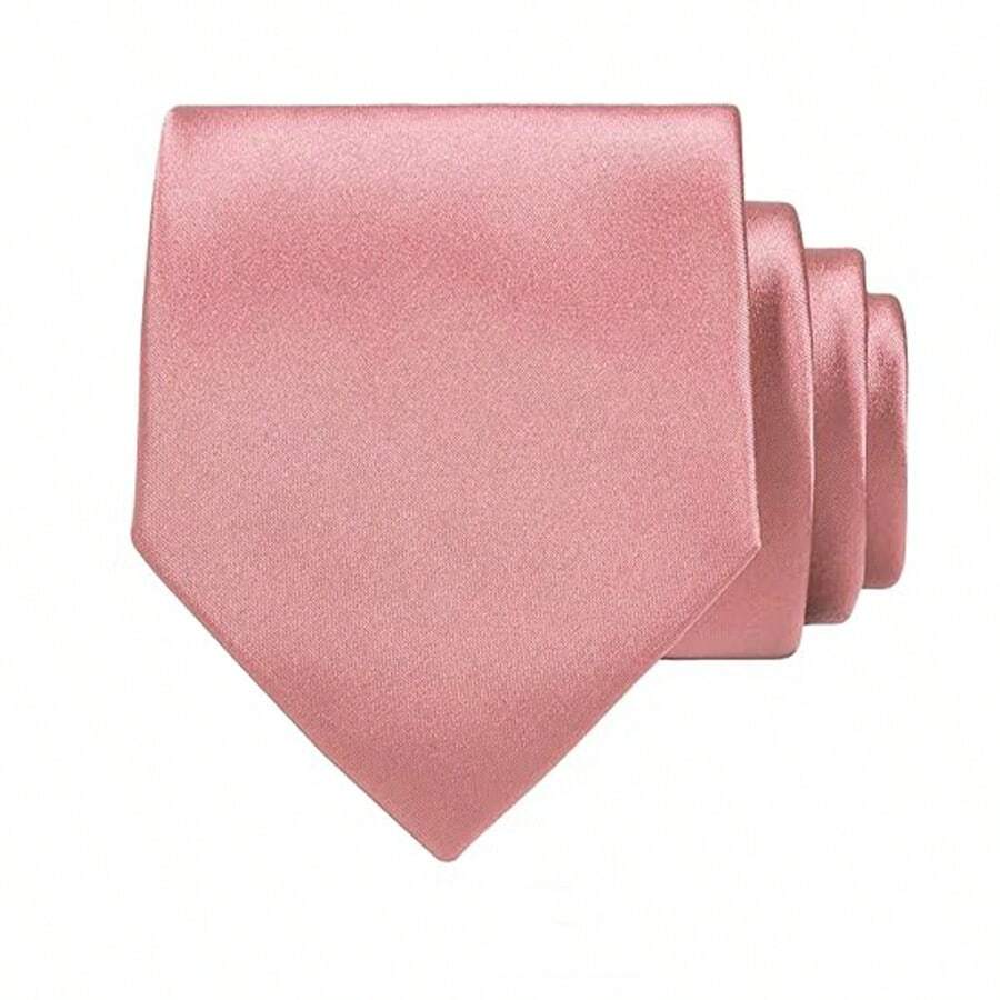 Necktie Polyester Solid Color Classic Width