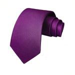 Necktie Polyester Solid Color Classic Width