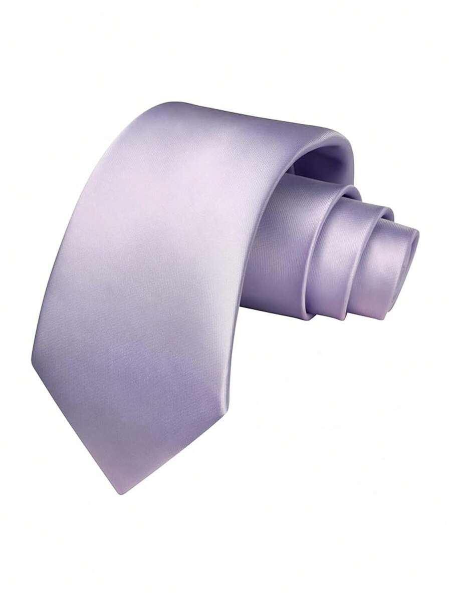 Necktie Polyester Solid Color Classic Width