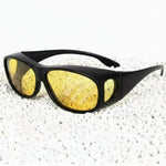 Night Driving Glasses Yellow-Tinted Glare-Reducing HD Lenses