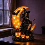 Night Lamp Witch On Moon Integrated LED