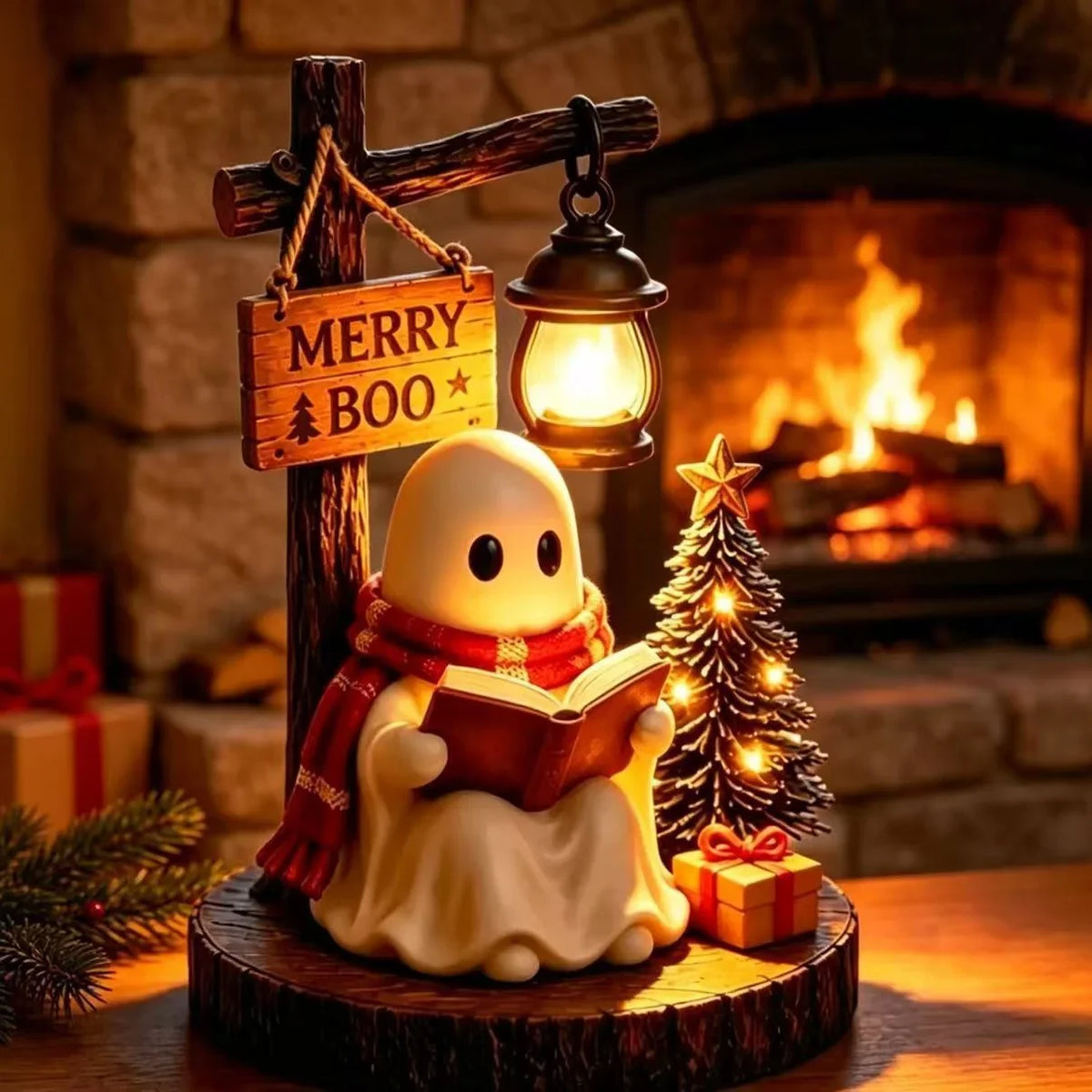 Night Light Ghost Reading Figure Cordless Warm Glow