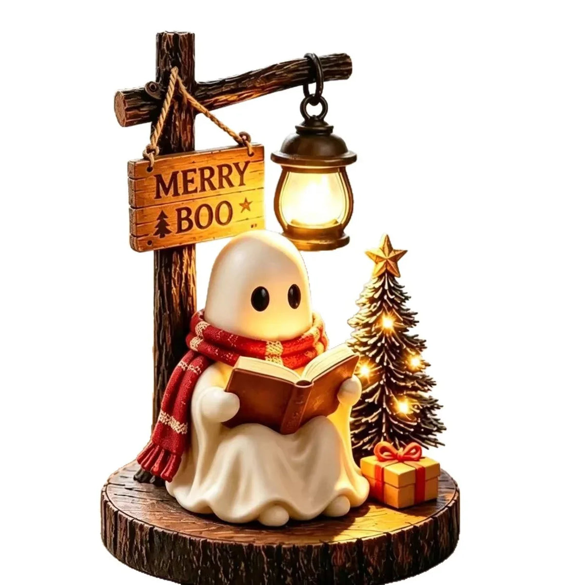 Night Light Ghost Reading Figure Cordless Warm Glow