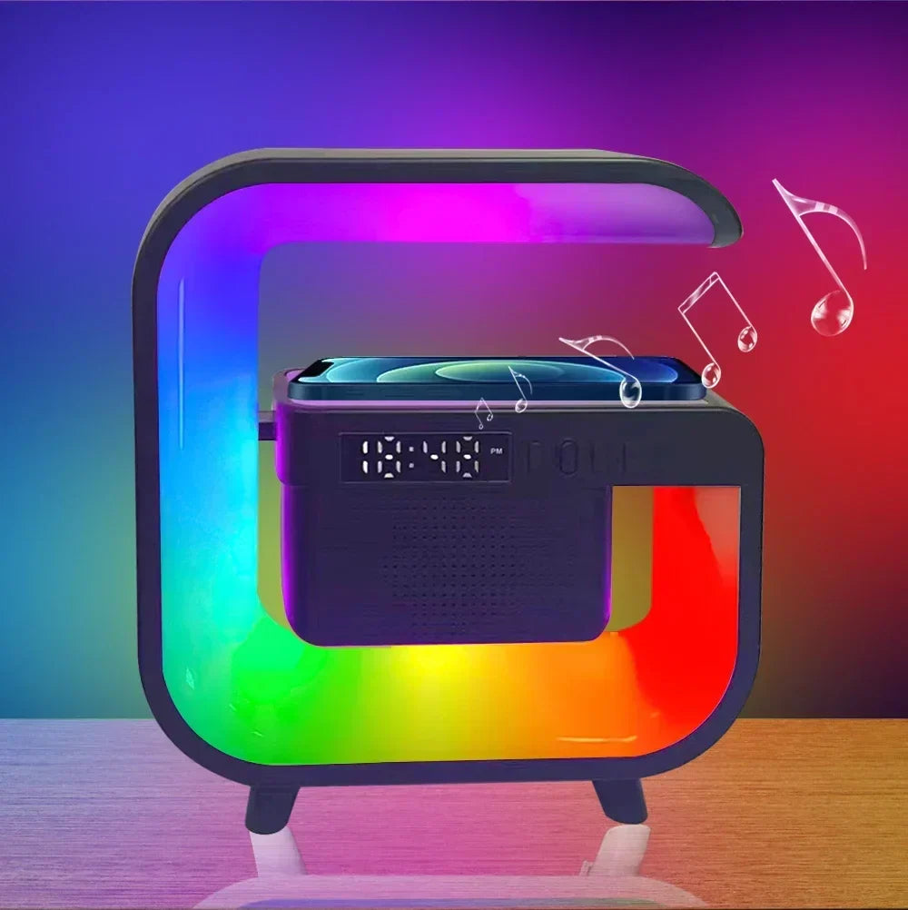 Night Light Speaker RGB Lighting Wireless Charging
