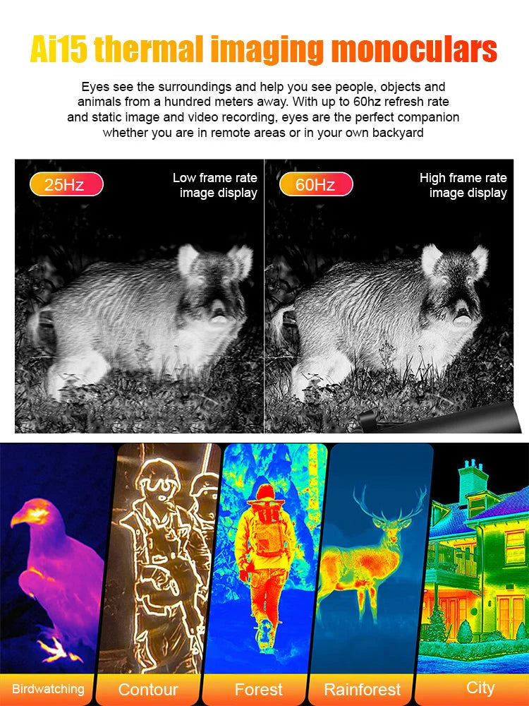 Night Vision Device HD Screen 1×–9× Magnification