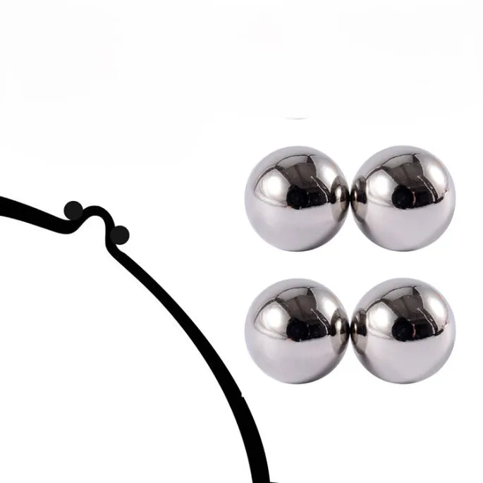 Nipple Rings Magnetic Non-Piercing Polished Metal Finish